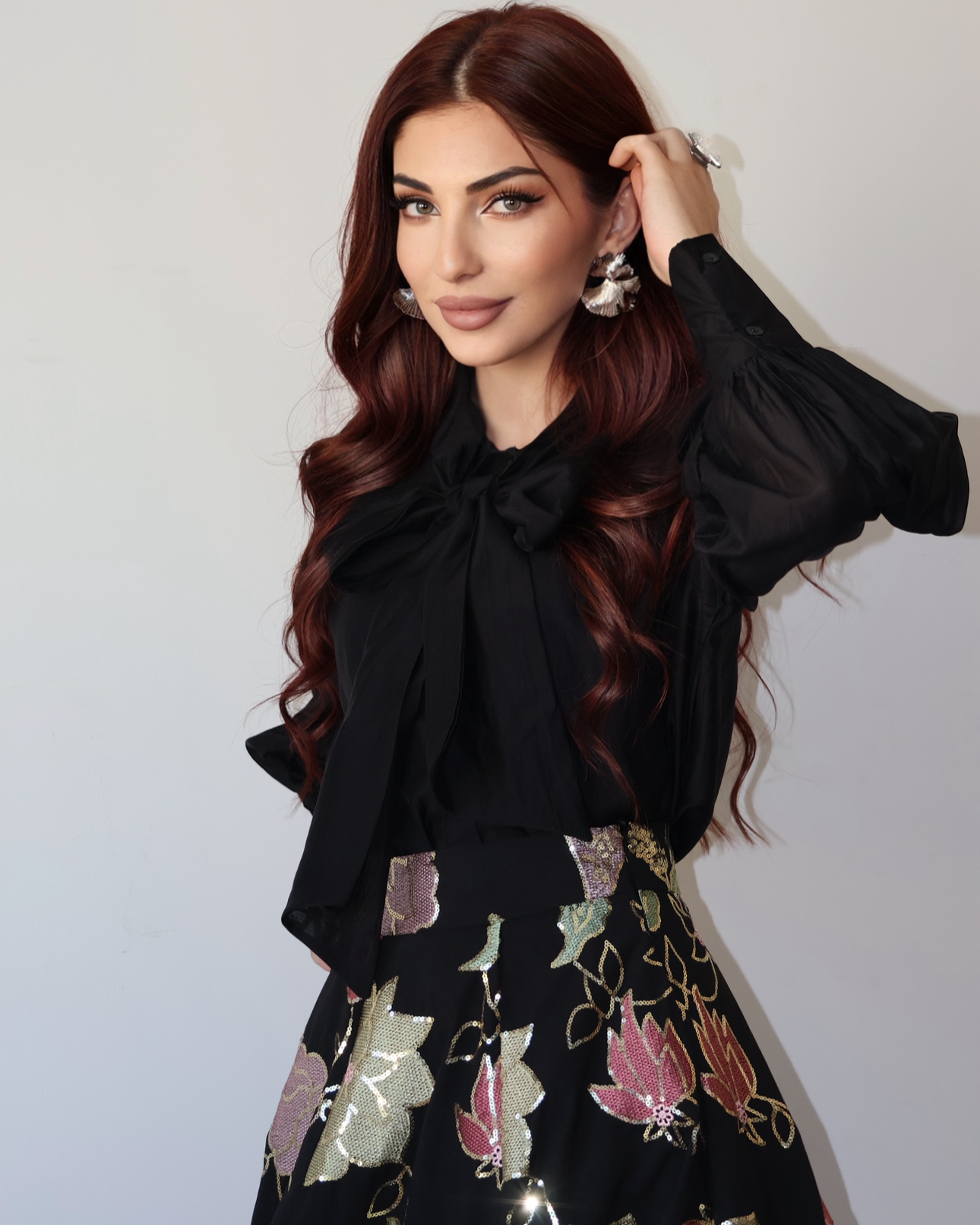 Maharani Bloom – Embroidered Royal Skirt