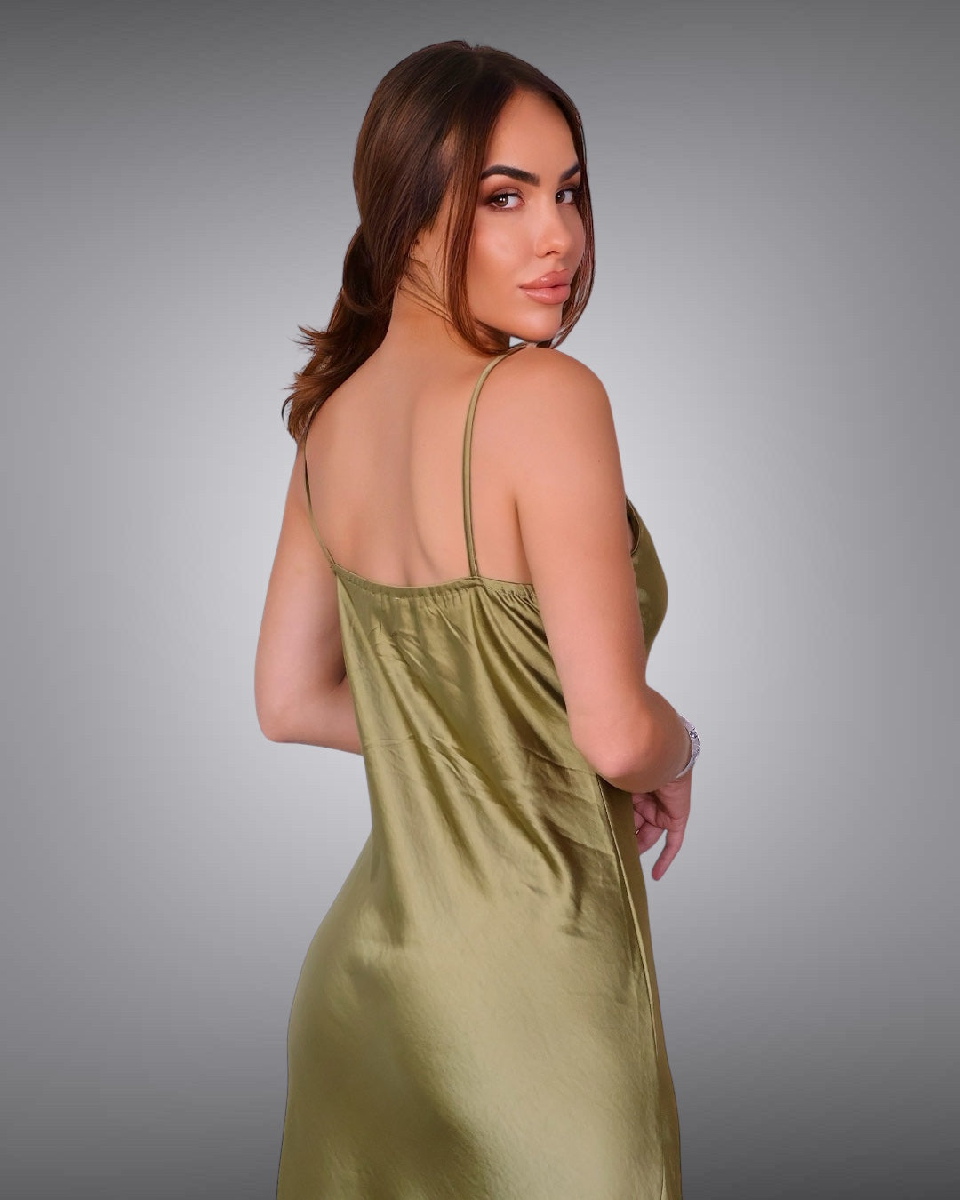 Evening Dress Khaki