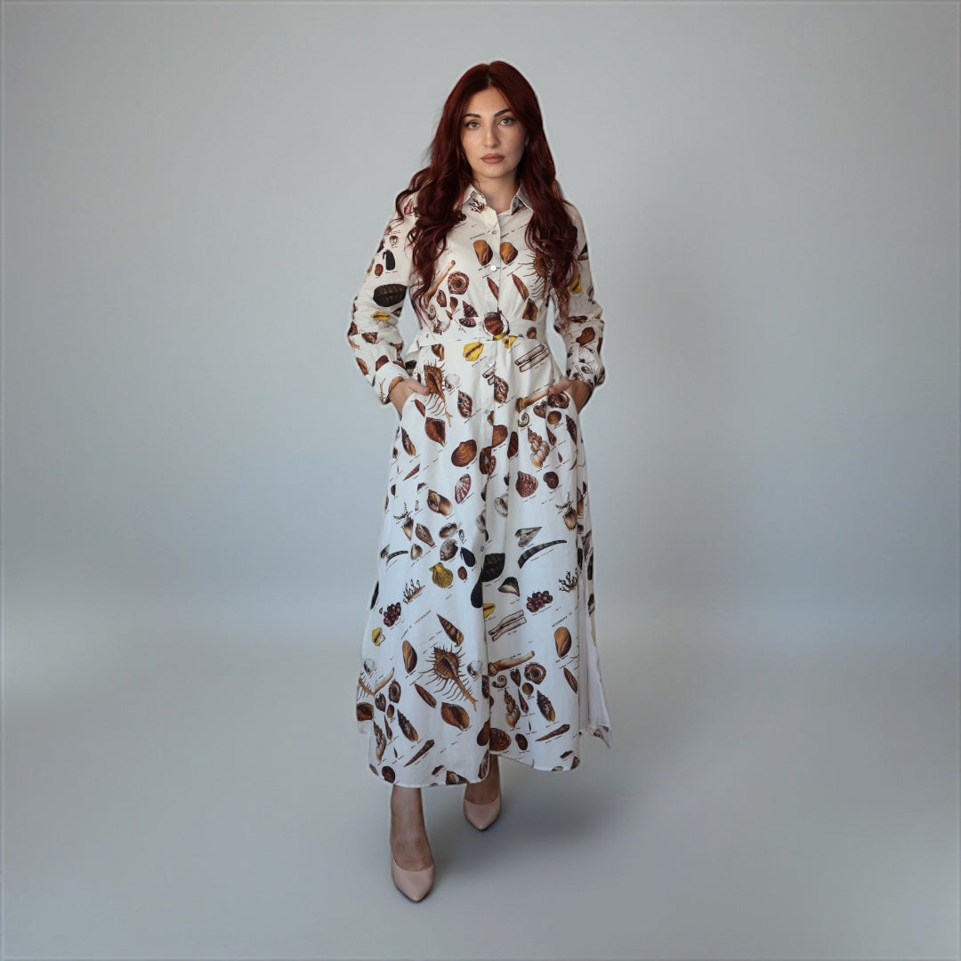 Shell Dream Midi Dress
