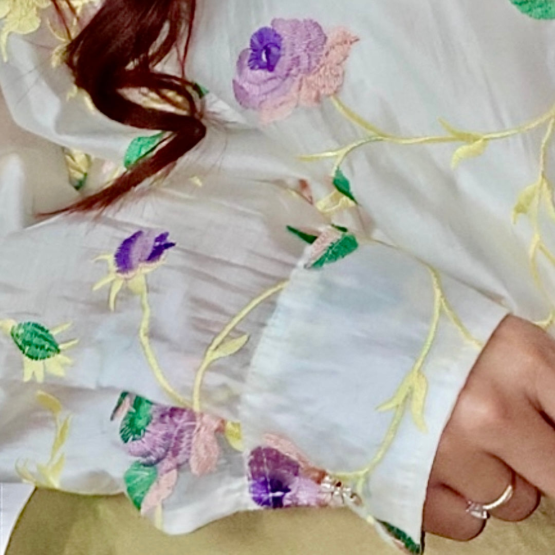 Lunaria – Embroidered Tencel Shirt