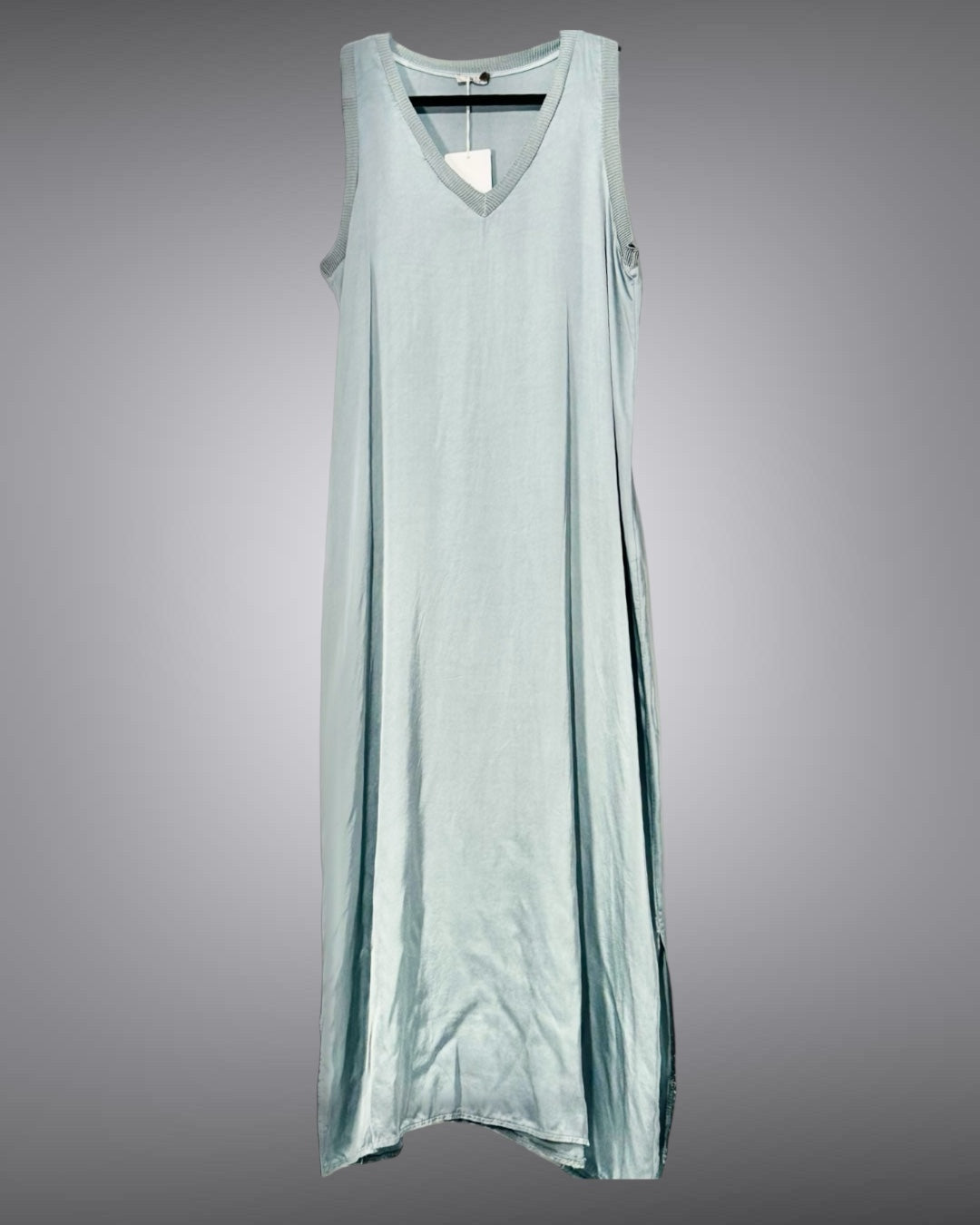 Siena Soft Maxi Dress V Mint Blue
