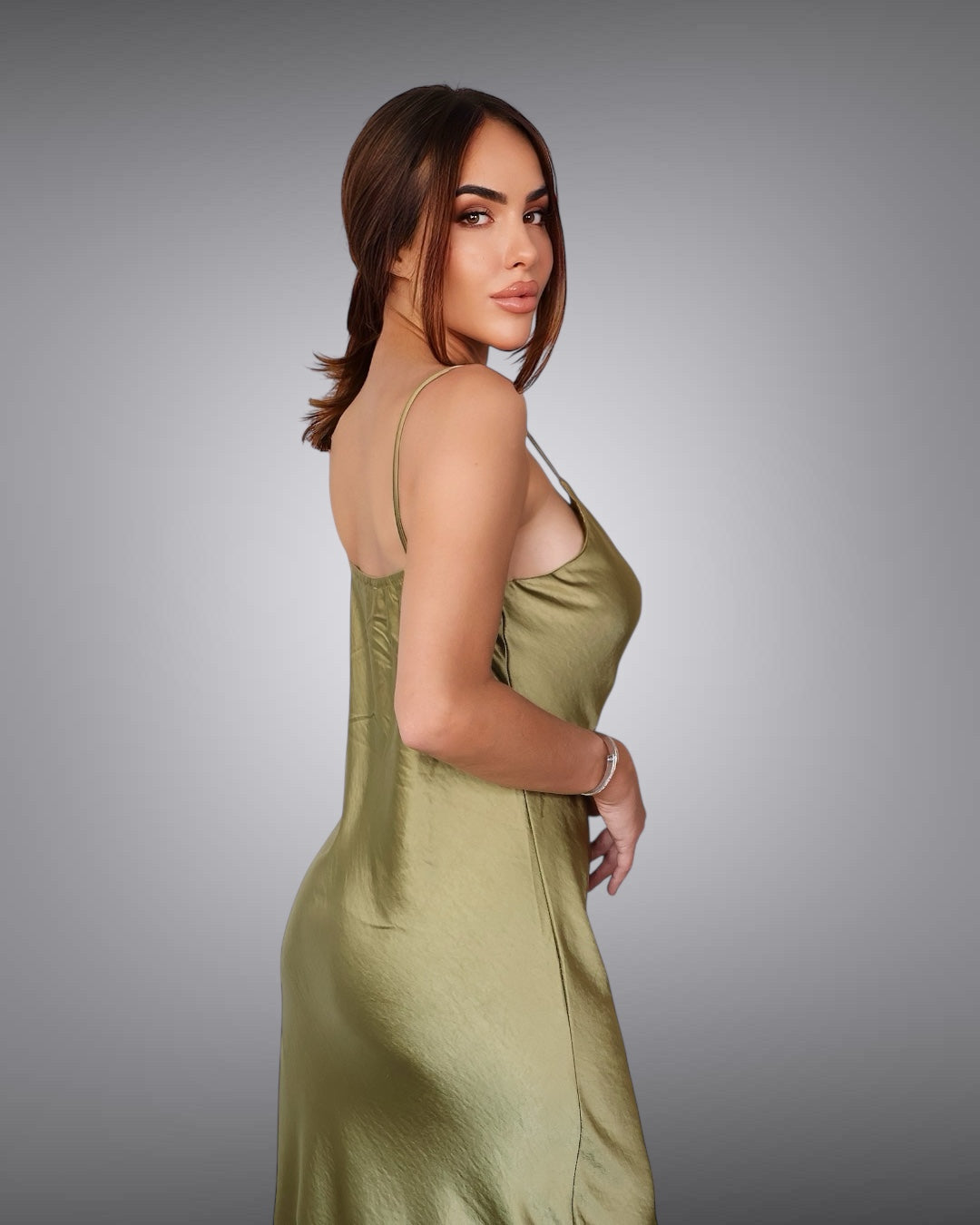 Evening Dress Khaki