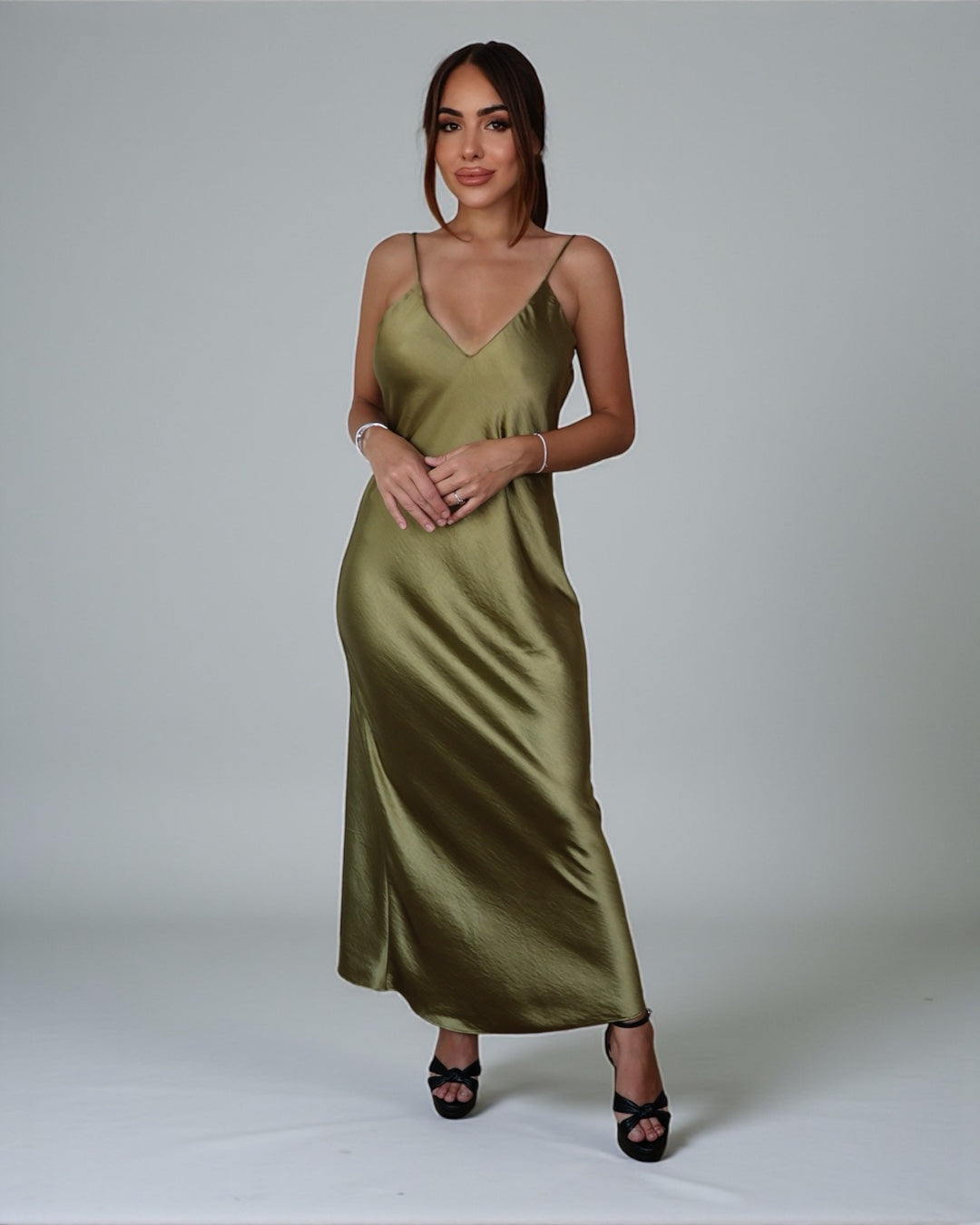 Evening Dress Khaki
