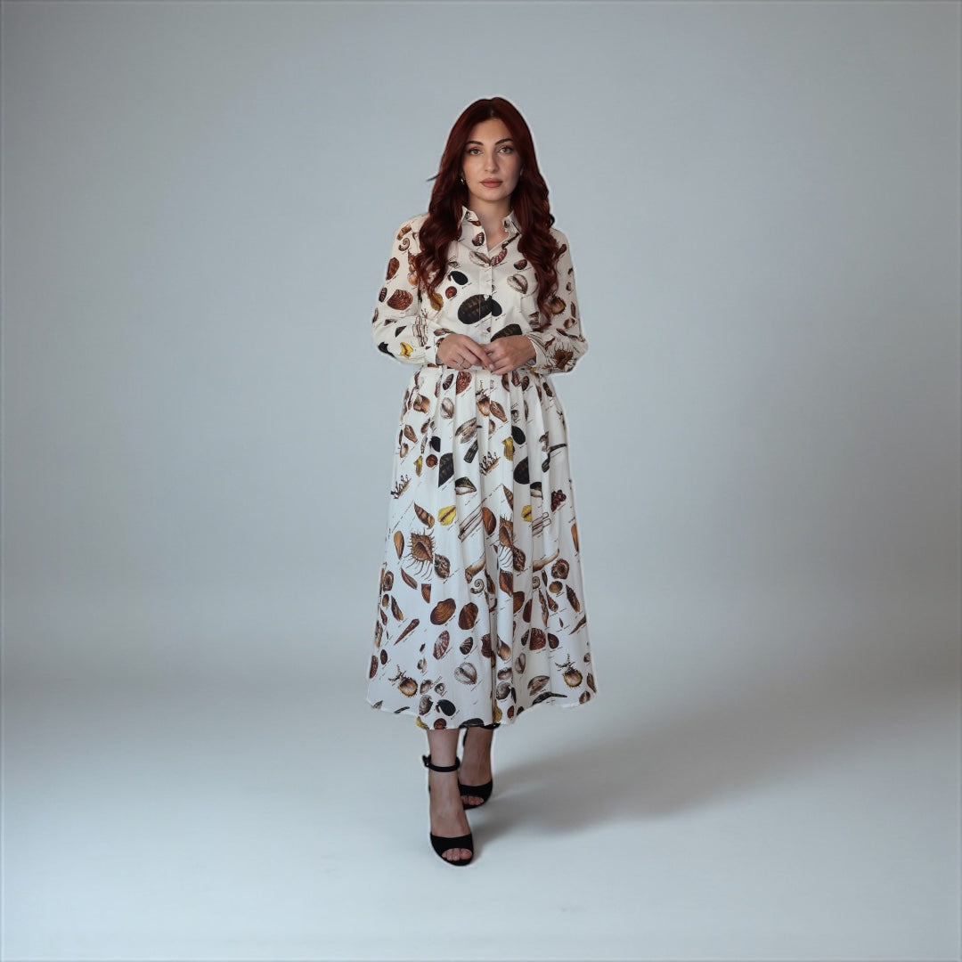 Shell Dream Midi Dress