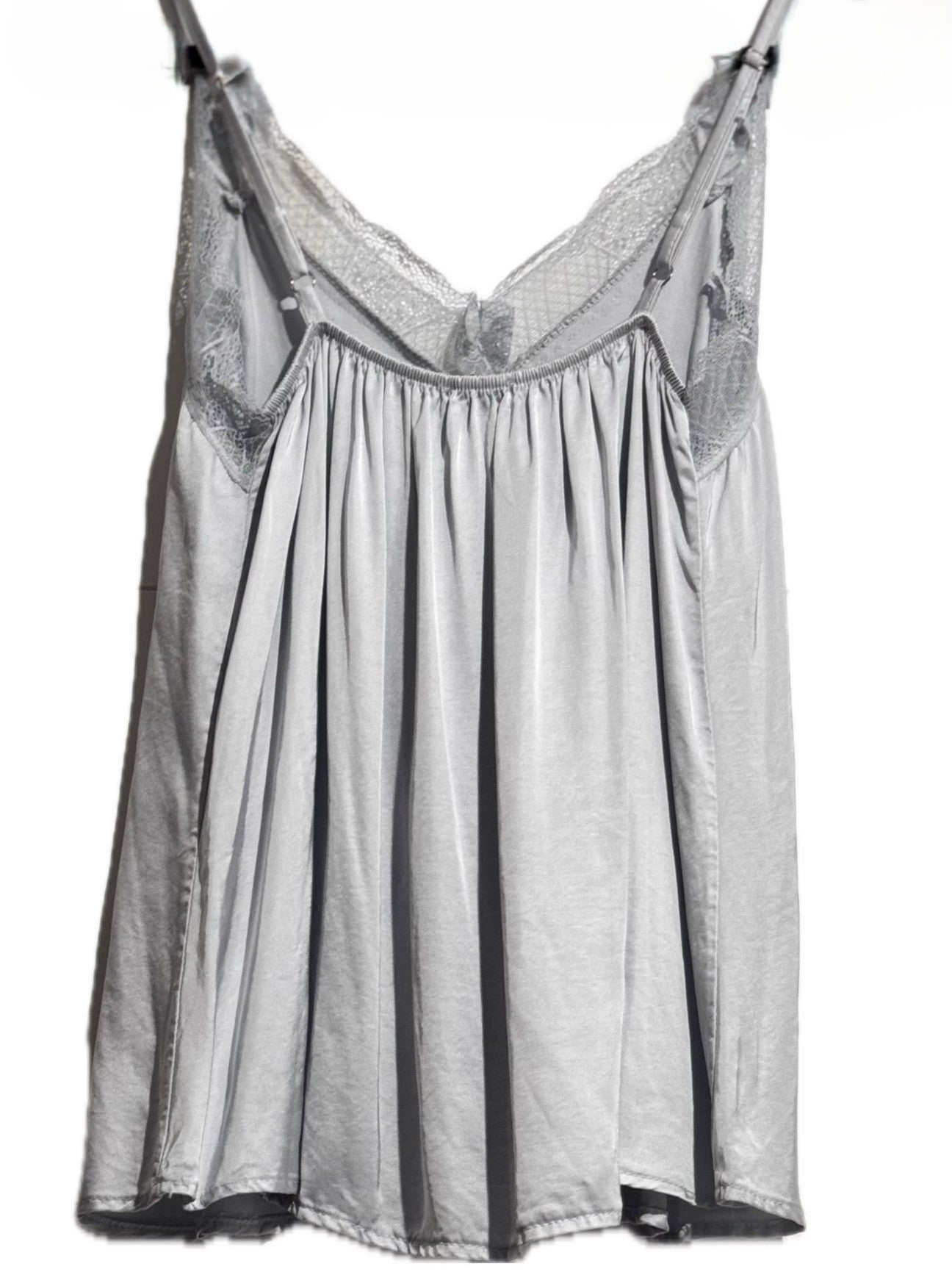 Luxury Lace Tank Top (Light Gray)