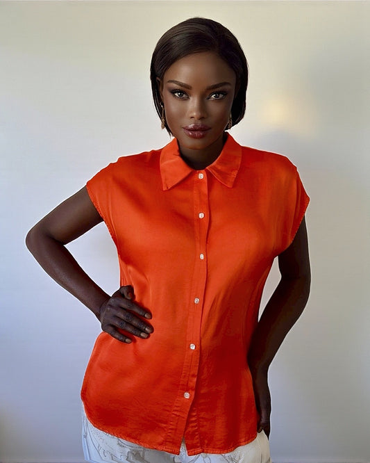 Collared Shirt (Flame Red)