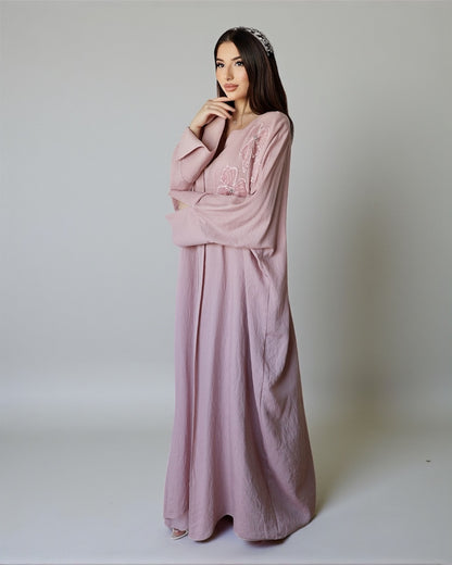 Noor Bloom – Украшенный комплект из двух предметов (Пыльная роза) 