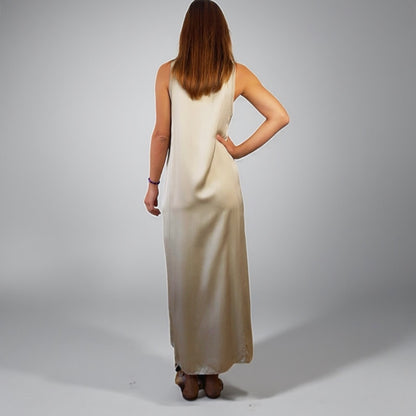 Siena Soft Maxi Dress V Dark Gold