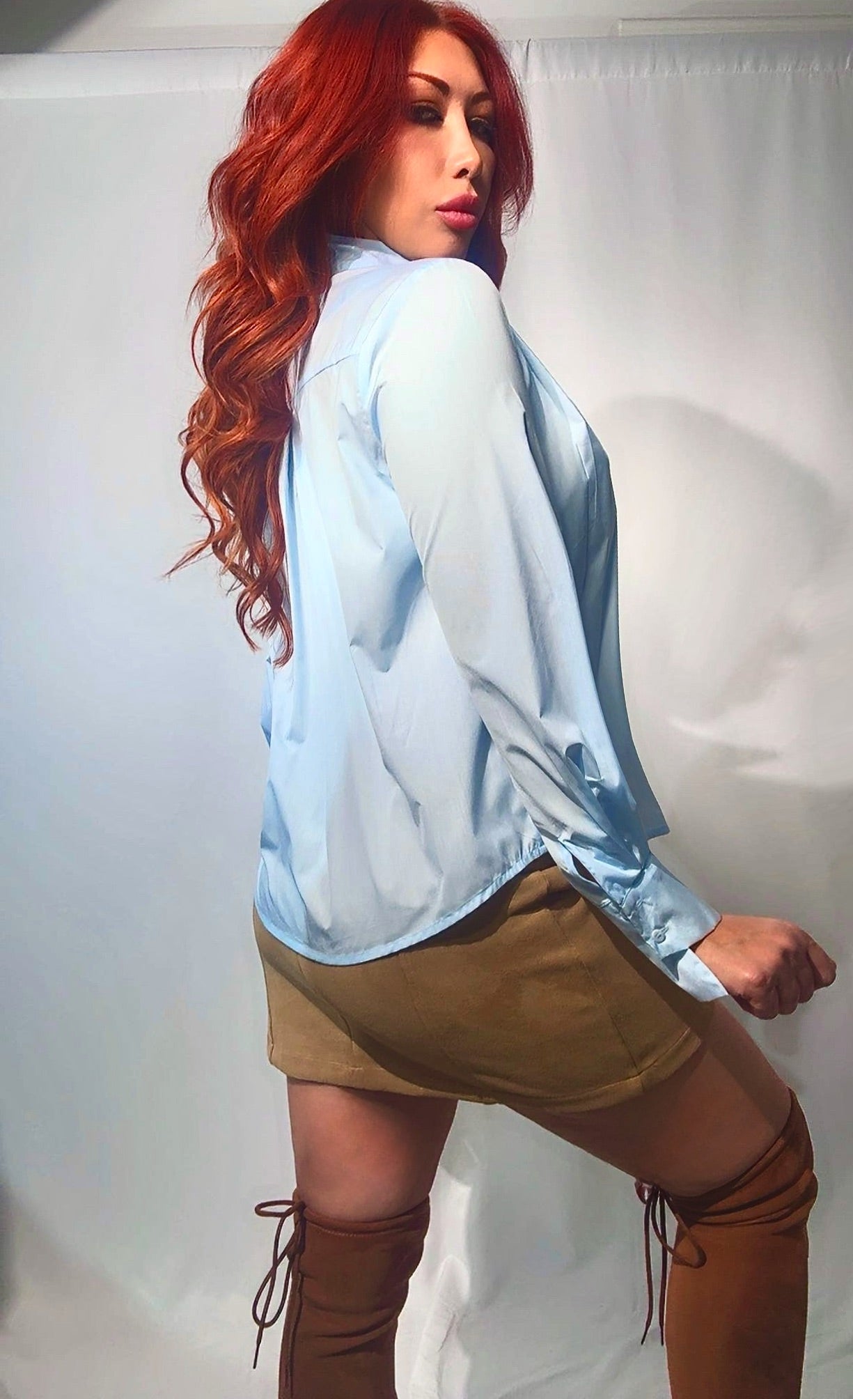 Блузка с бантом из вуали (белая)