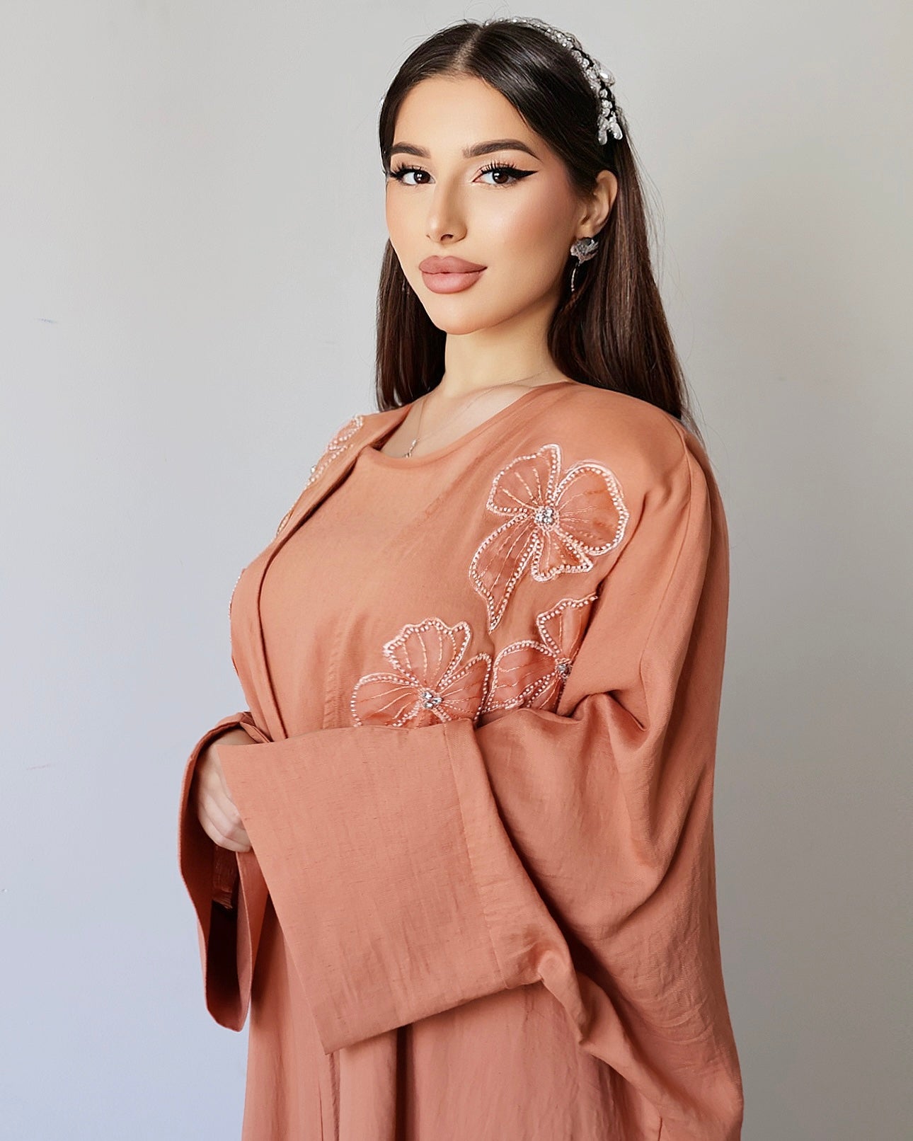 Noor Bloom – Украшенный комплект из двух предметов (терракота)