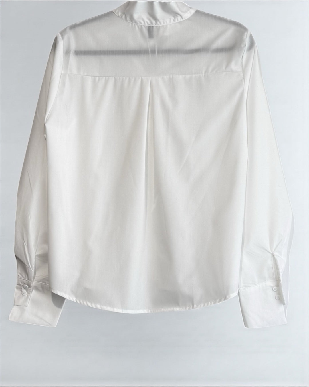 Voile-Bow Blouse (White)