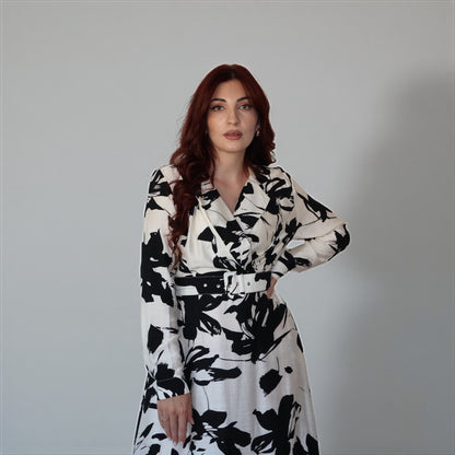 Monochrome Wrap Elegance