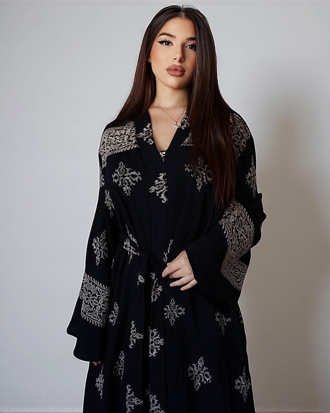 Layla – Robe longue brodée