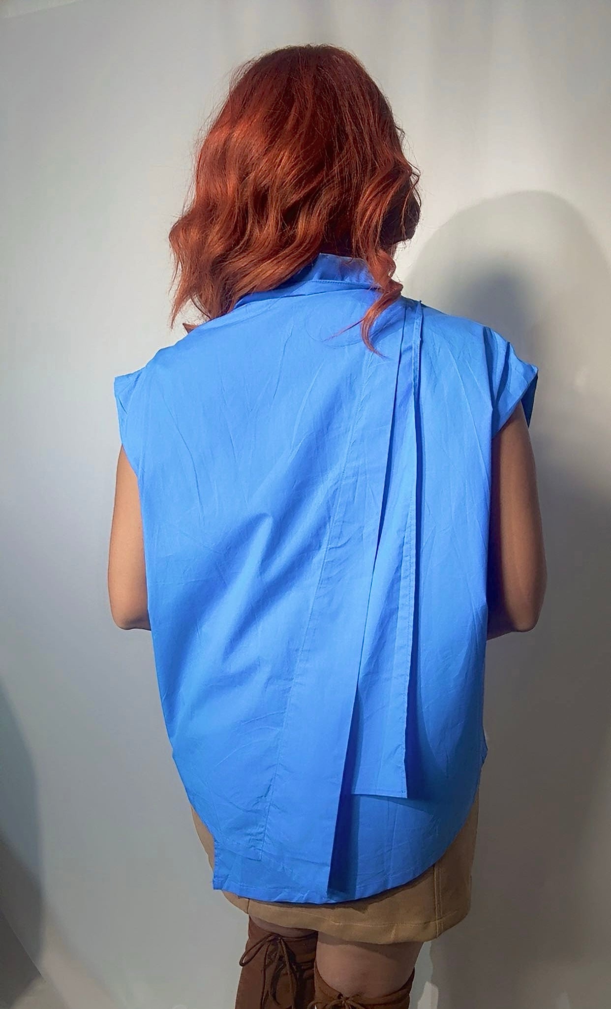 Indigo Pop –  Cotton Shirt (Oversize)