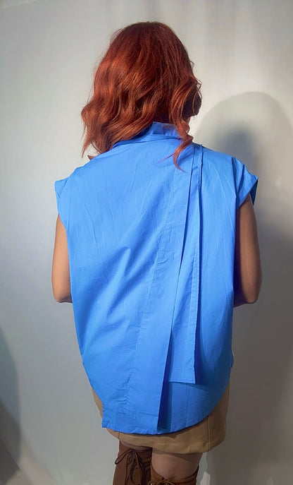 Indigo Pop –  Cotton Shirt (Oversize)