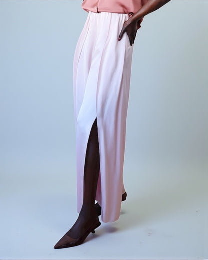 Split Leg Palazzo Pants Pink