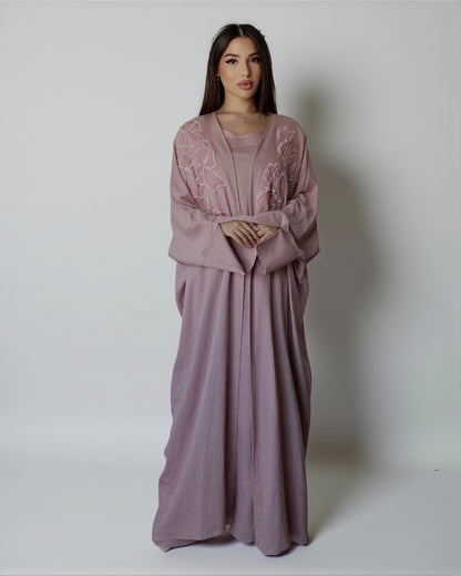 Noor Bloom – Украшенный комплект из двух предметов (Пыльная роза) 