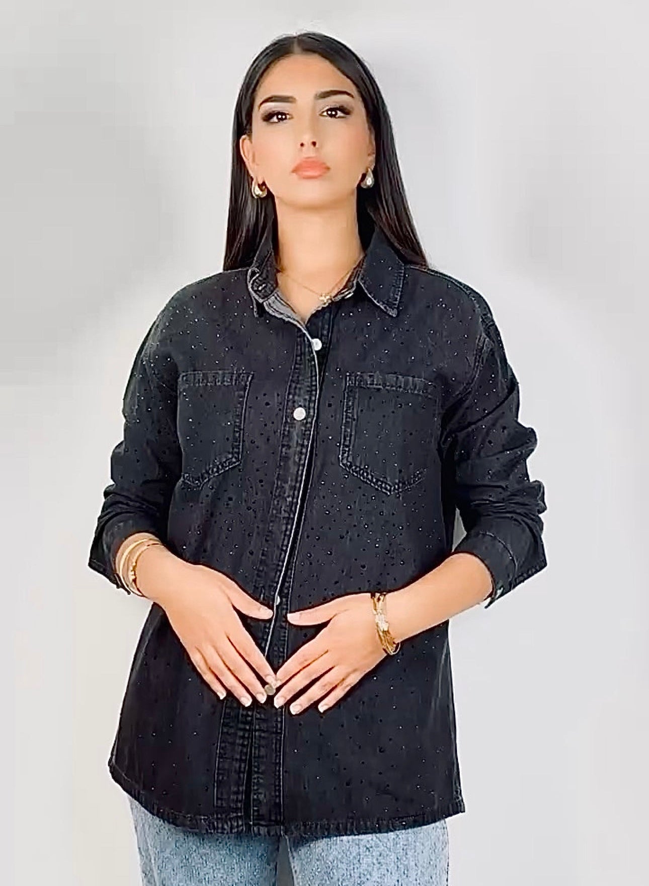 Denim Shirt Black Night