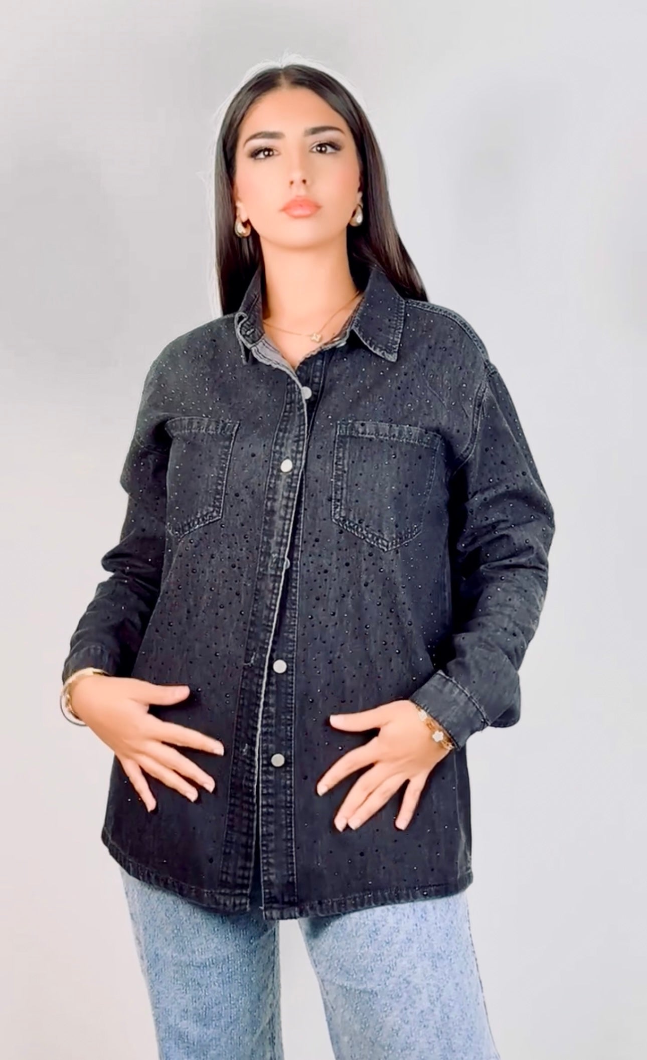 Denim Shirt Black Night