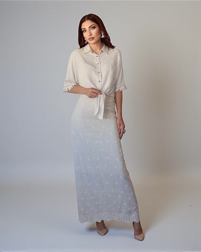 Юбка с вышивкой в ​​стиле бохо