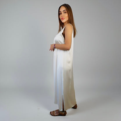 Aura Maxi Dress Wings White