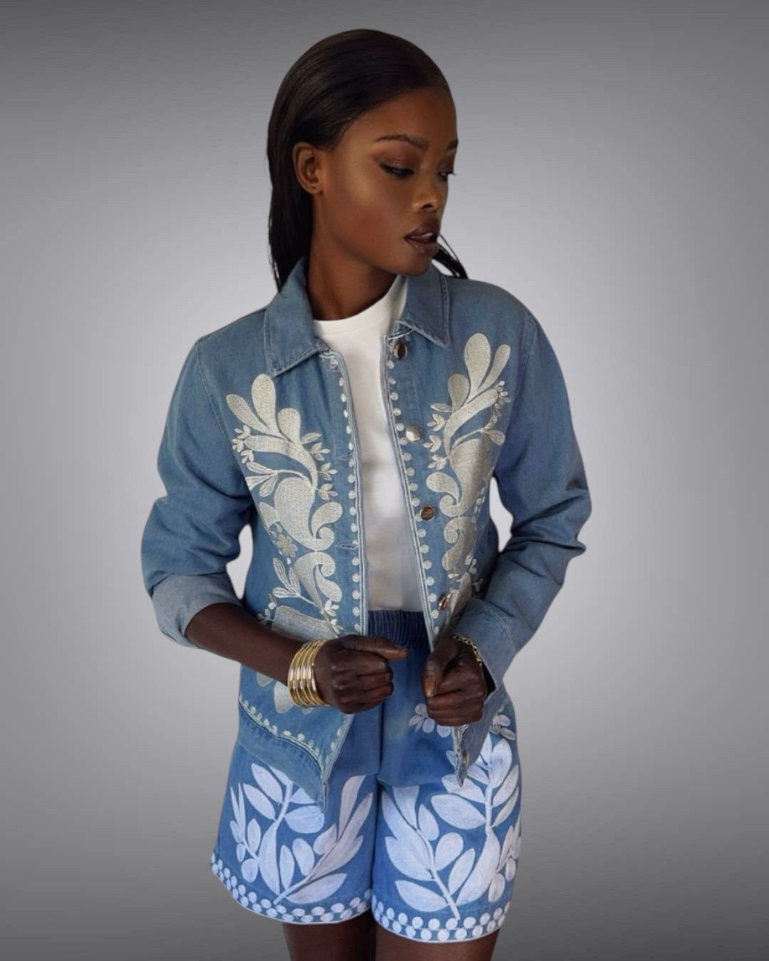 Denim Jacket Uzory