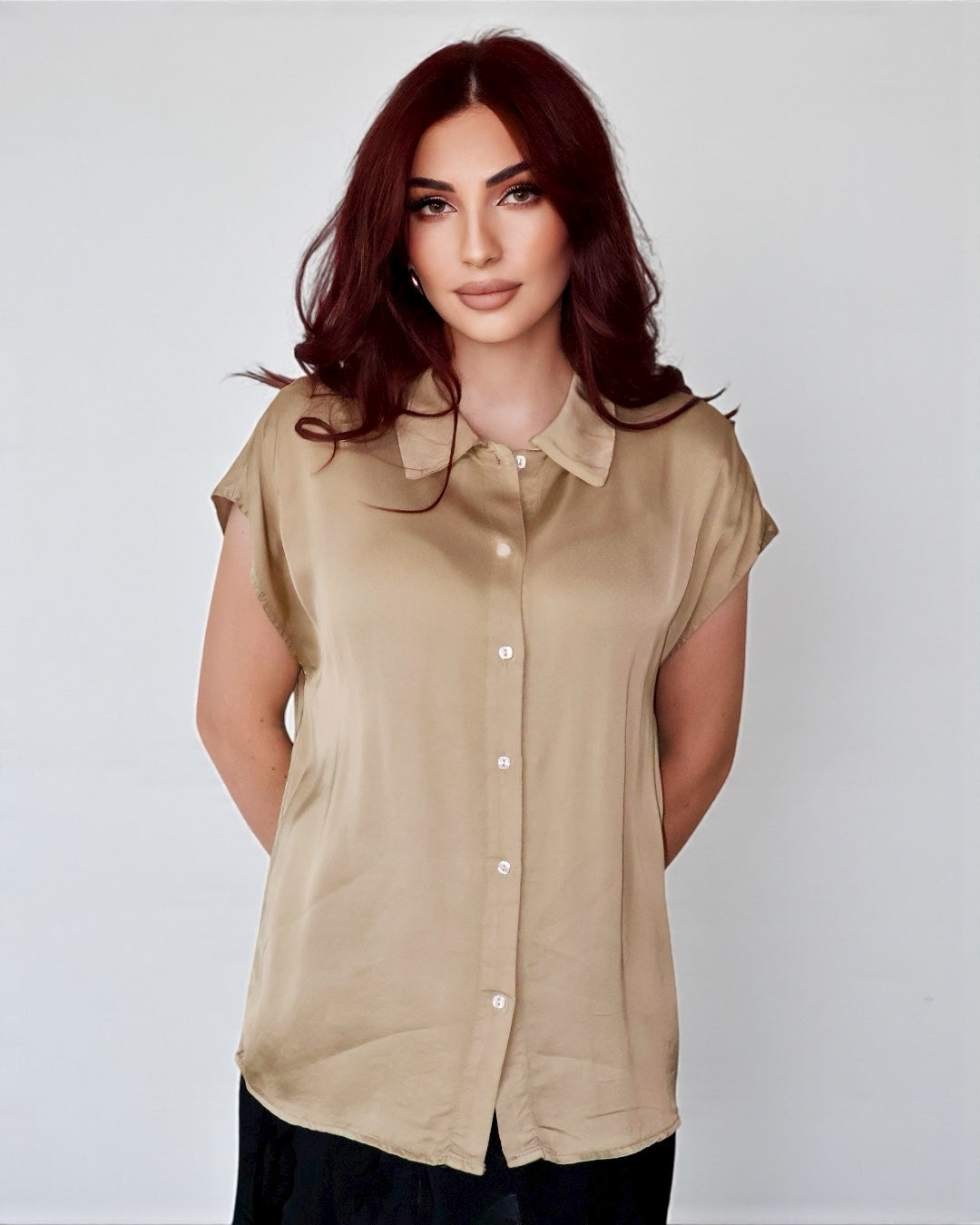 Collared Shirt (Khaki)