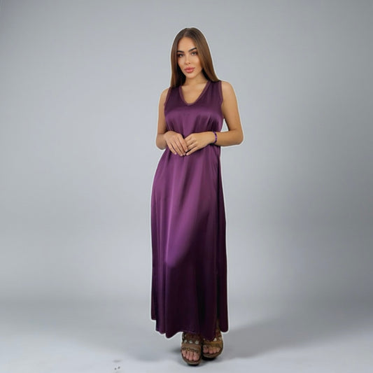 Siena Soft Maxi Dress V Purple