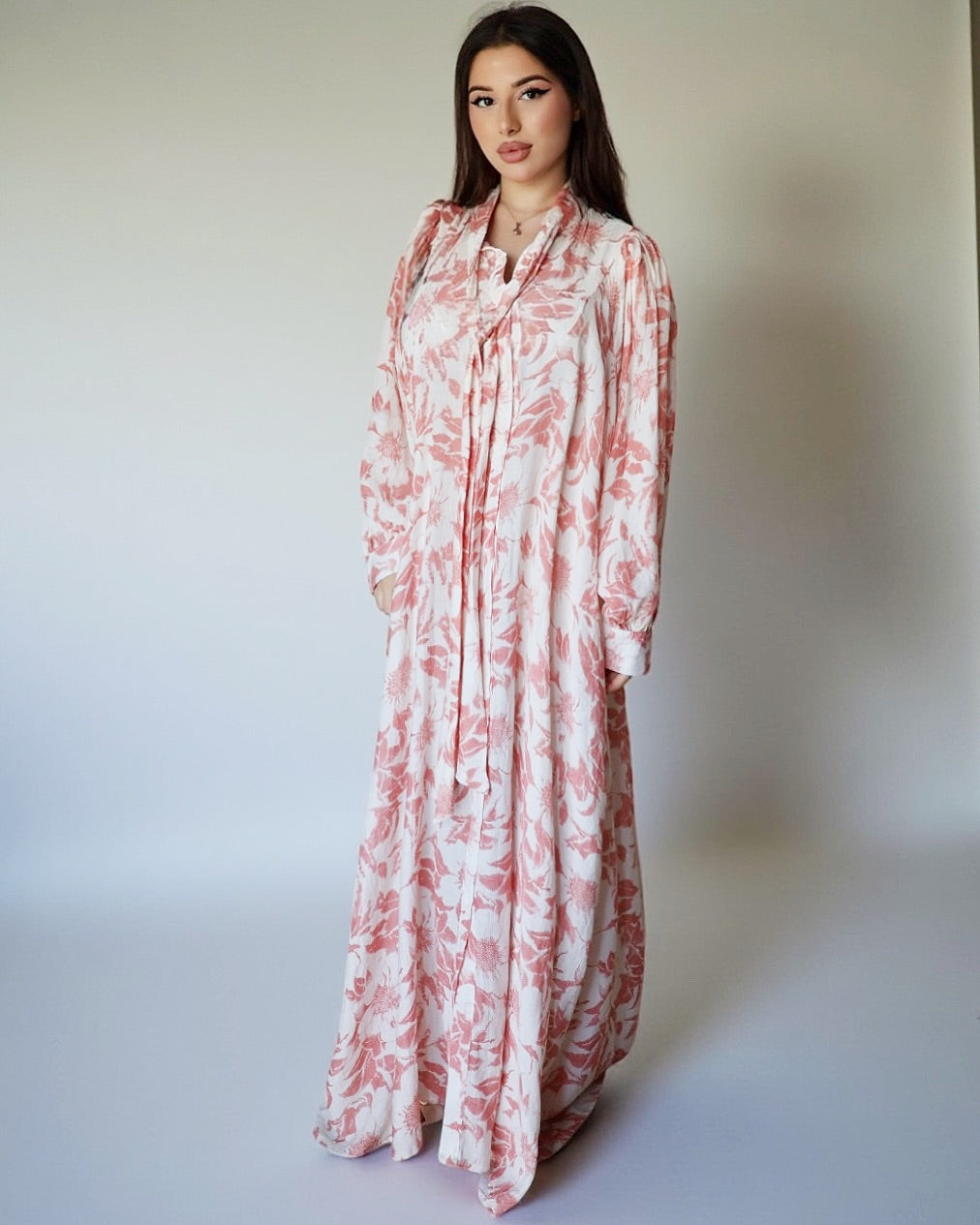 Платье с мягкими лентами (цветы)