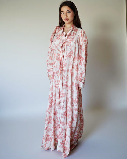 Платье с мягкими лентами (цветы)