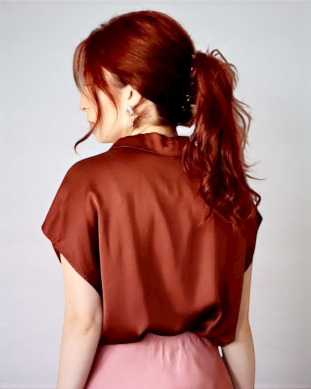 Collared Shirt (Burgundy)