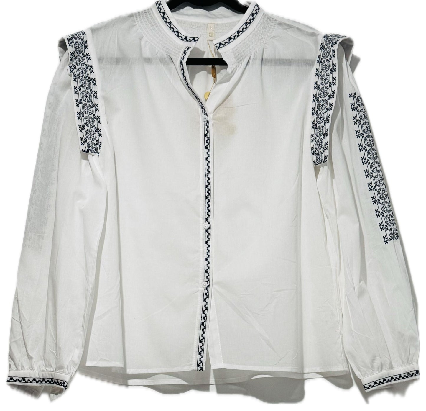 Myra – Embroidered Shirt with Ethnic Touch