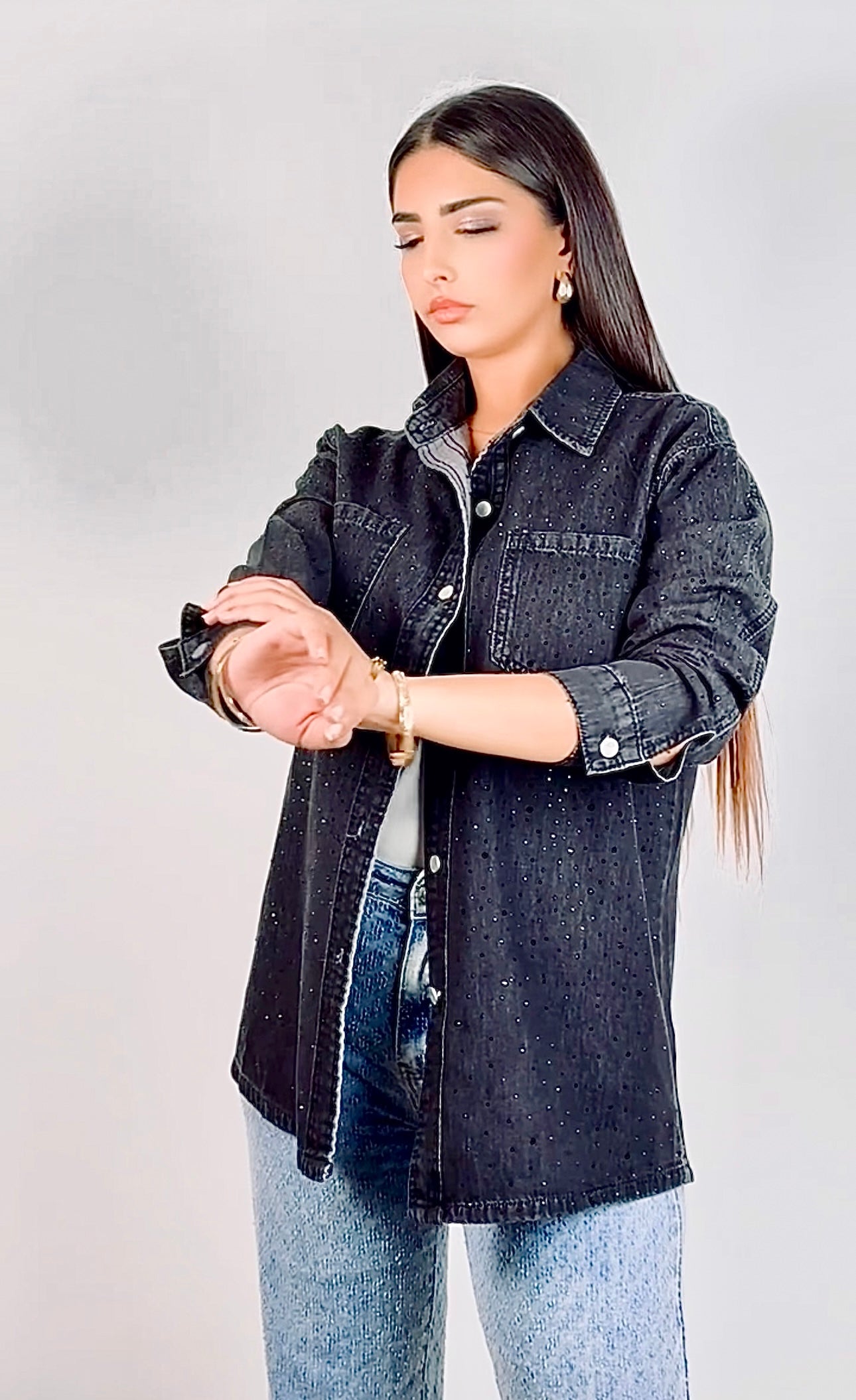 Denim Shirt Black Night