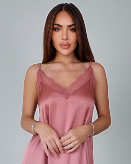 Luxury Lace Tank Top (Purple Pink)