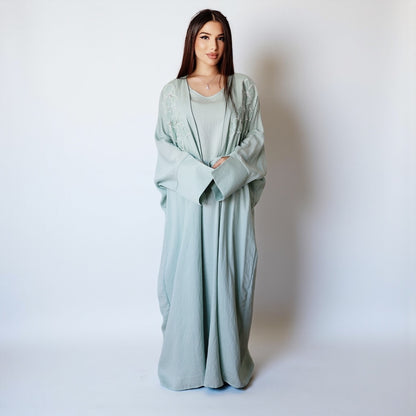 Noor Bloom – Украшенный комплект из двух предметов (цвет мяты)