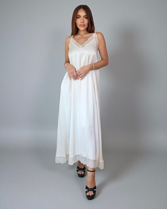 Maxi Lace Dress Vanilla