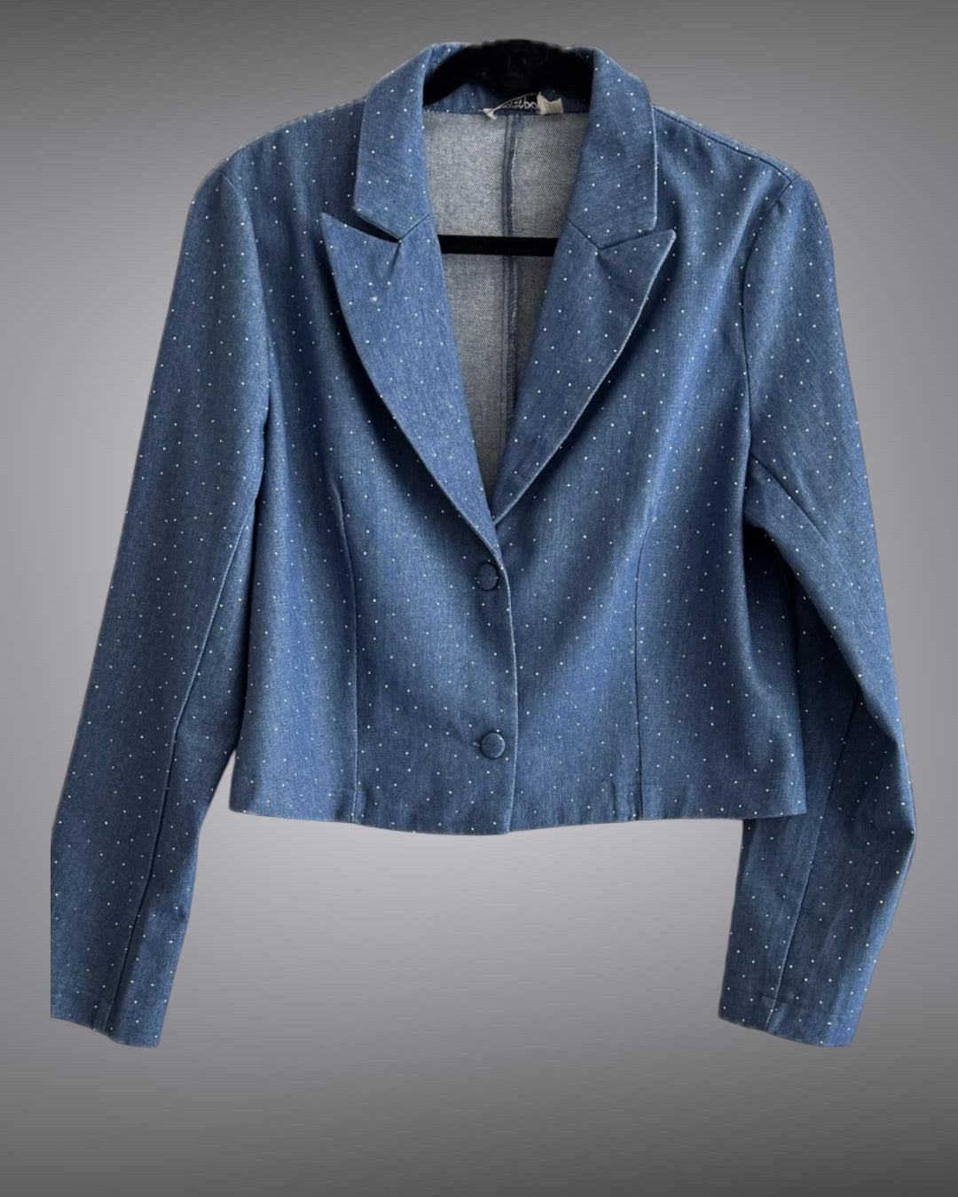 Jacket Decorated with Rhinestones