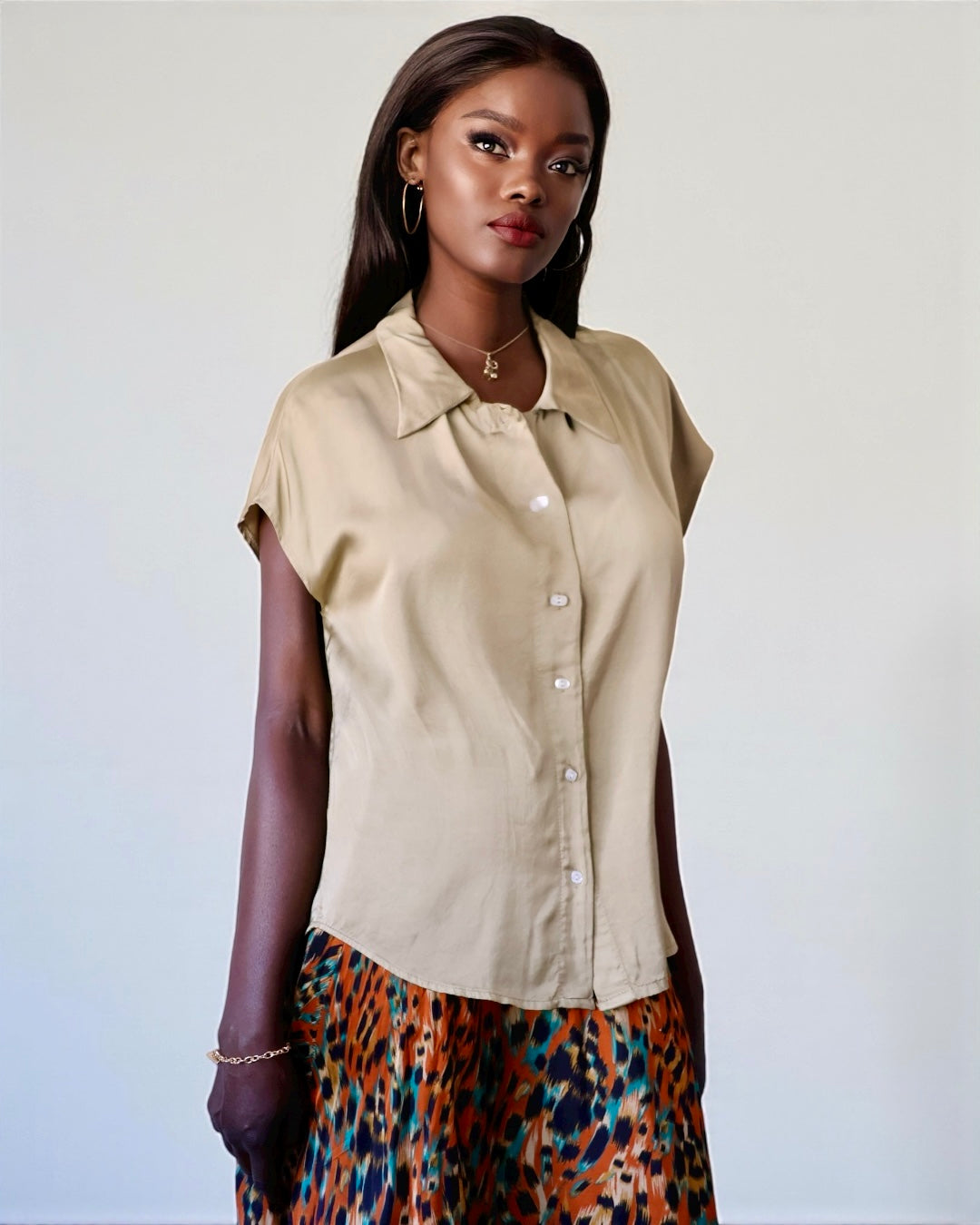 Collared Shirt (Khaki)