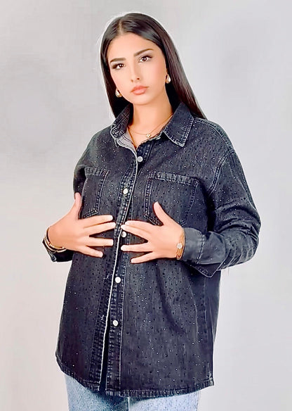Denim Shirt Black Night