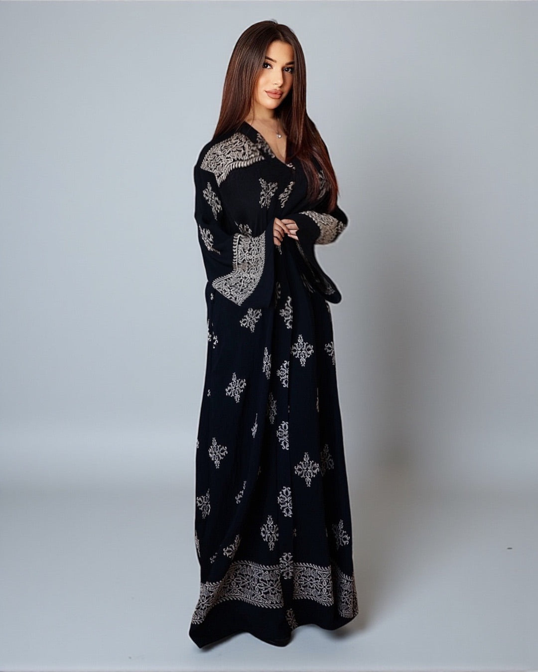 Layla – Robe longue brodée