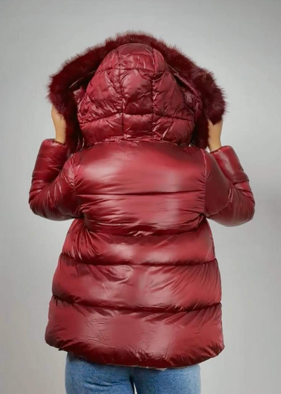 Ravyra Red Winter Jacket