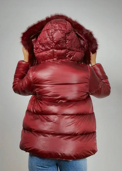 Ravyra Red Winter Jacket