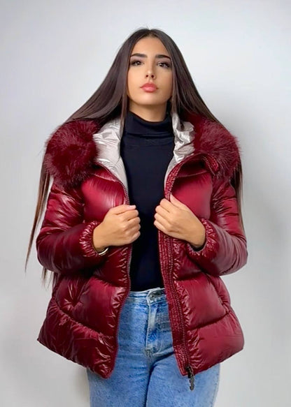Ravyra Red Winter Jacket