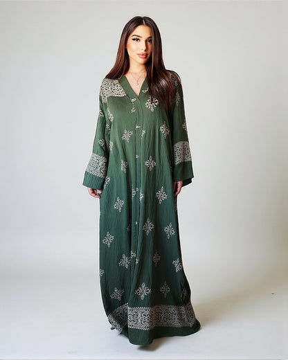 Layla – Robe longue brodée