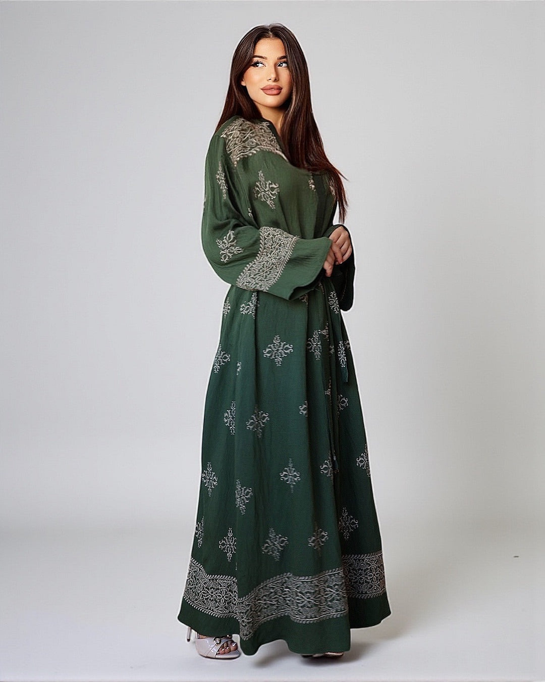 Layla – Robe longue brodée