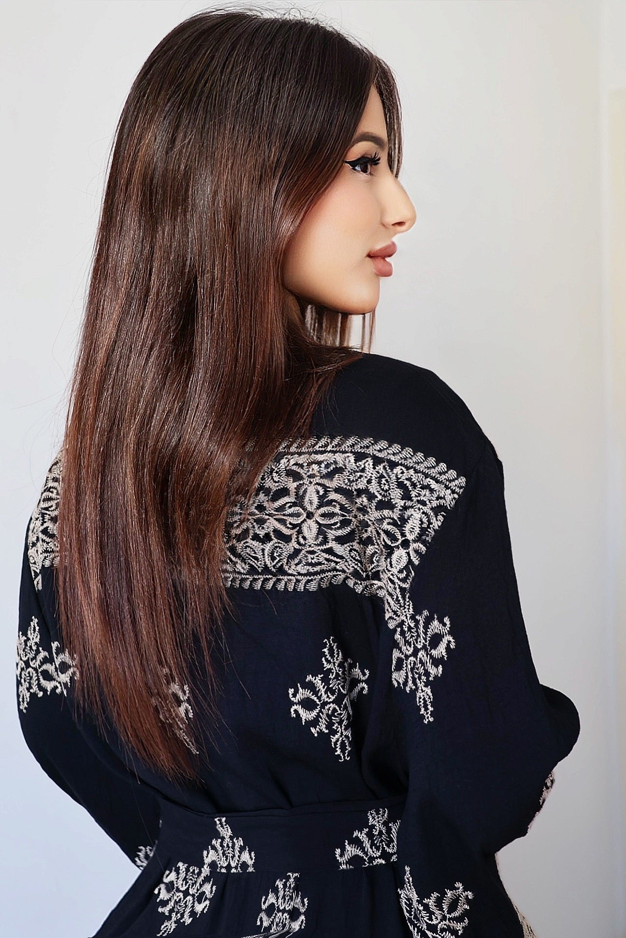 Layla – Robe longue brodée