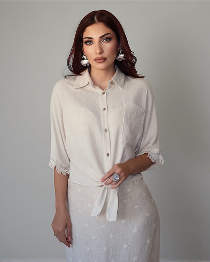 Юбка с вышивкой в ​​стиле бохо