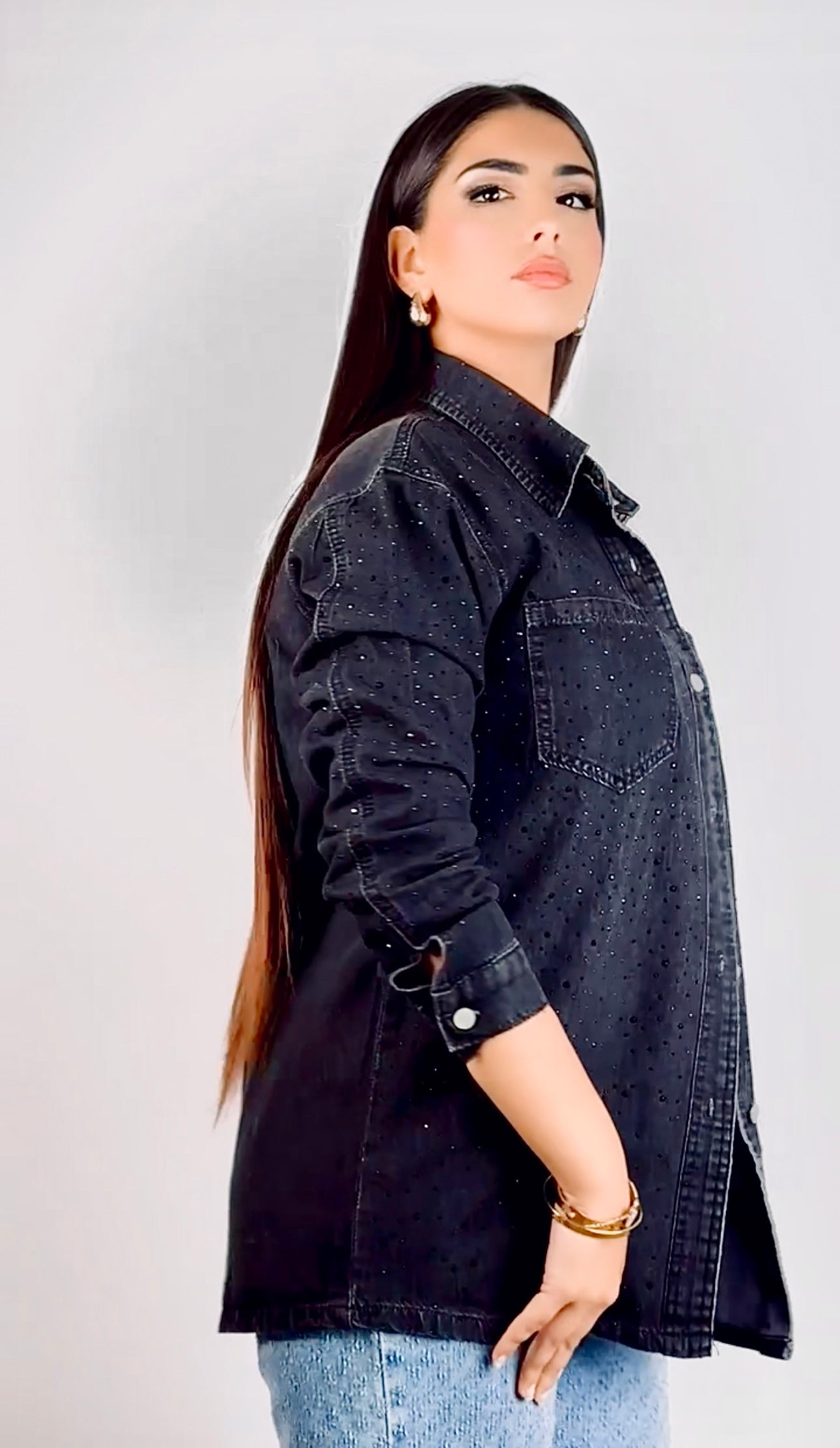 Denim Shirt Black Night