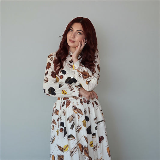 Shell Dream Midi Dress