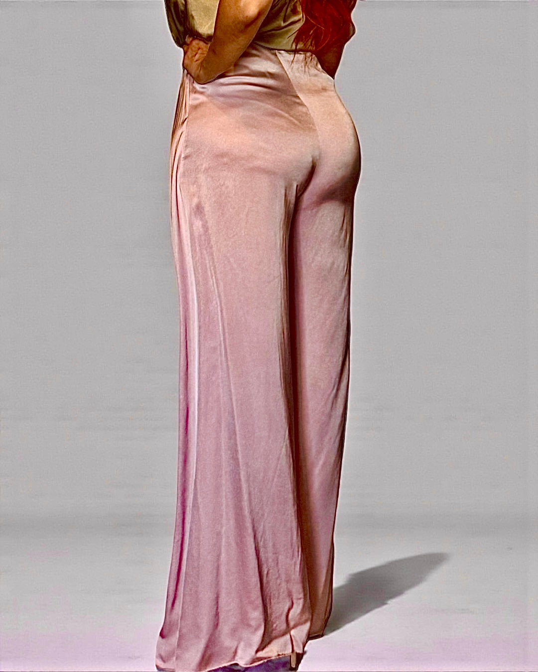 Split Leg Palazzo Pants Pink